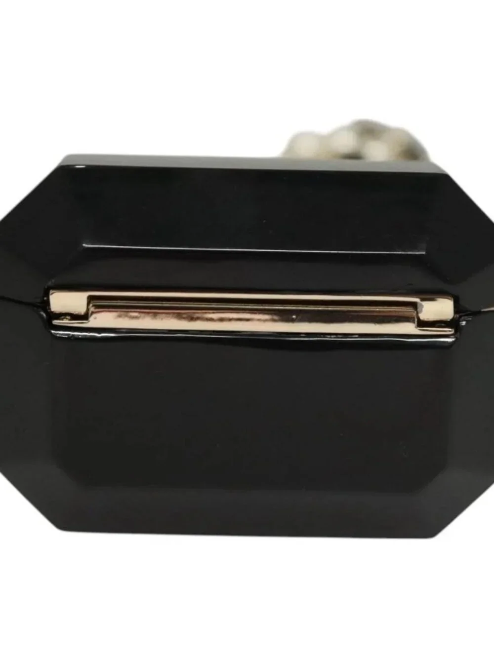 CHANEL Airpods case Shoulder plastic Black CC Auth BA1117SM